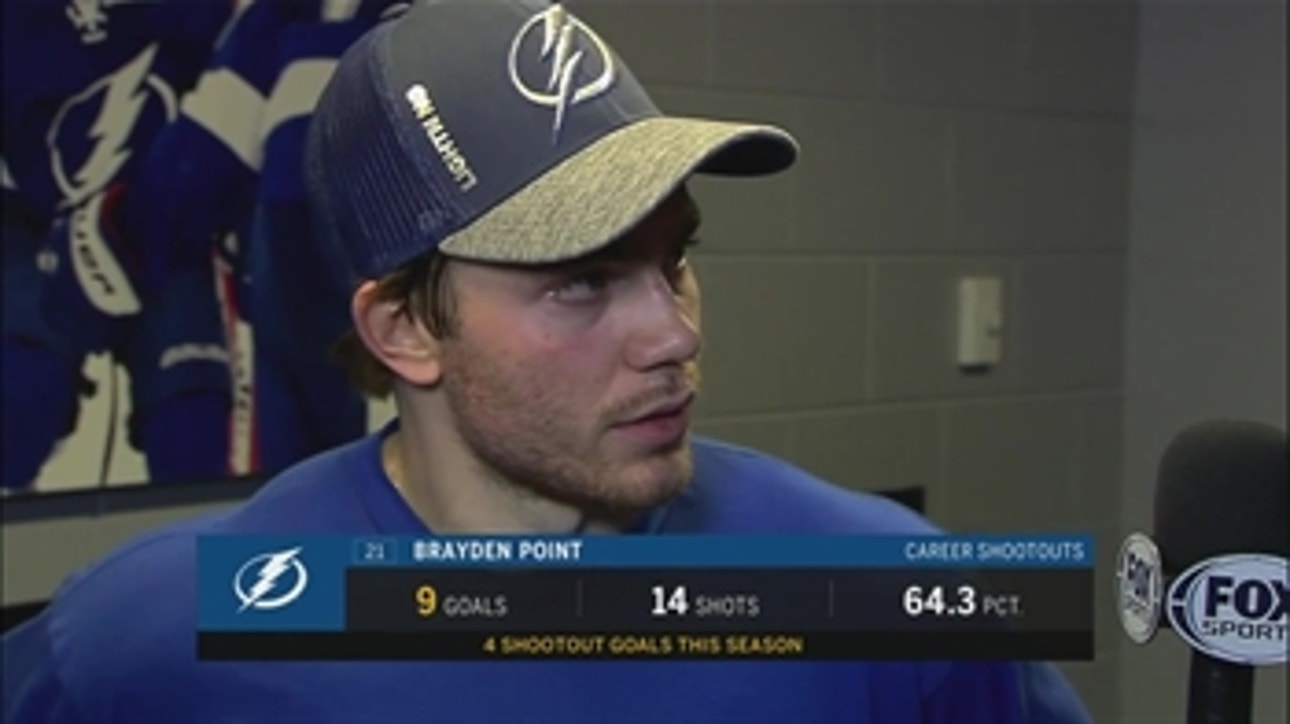 Brayden Point says Lightning recovered after poor 1st period