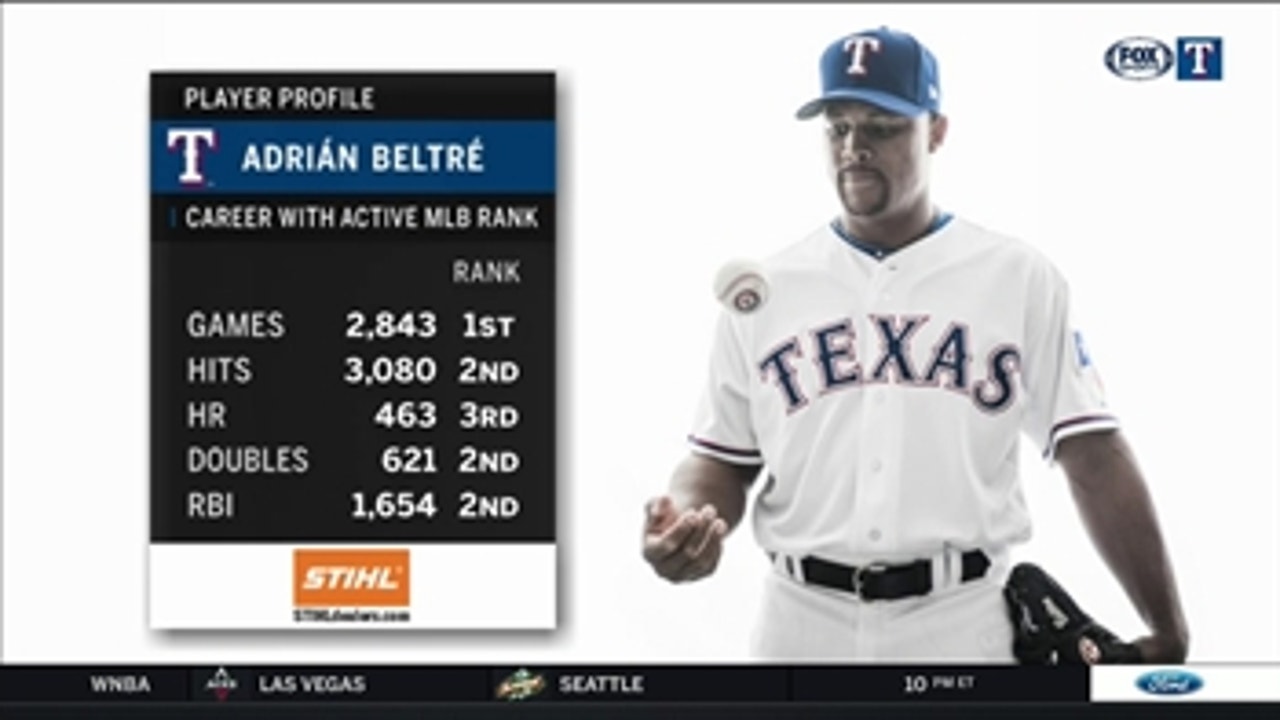 Adrian Beltre is BACK playing a combination of 3B and DH ' Rangers Live