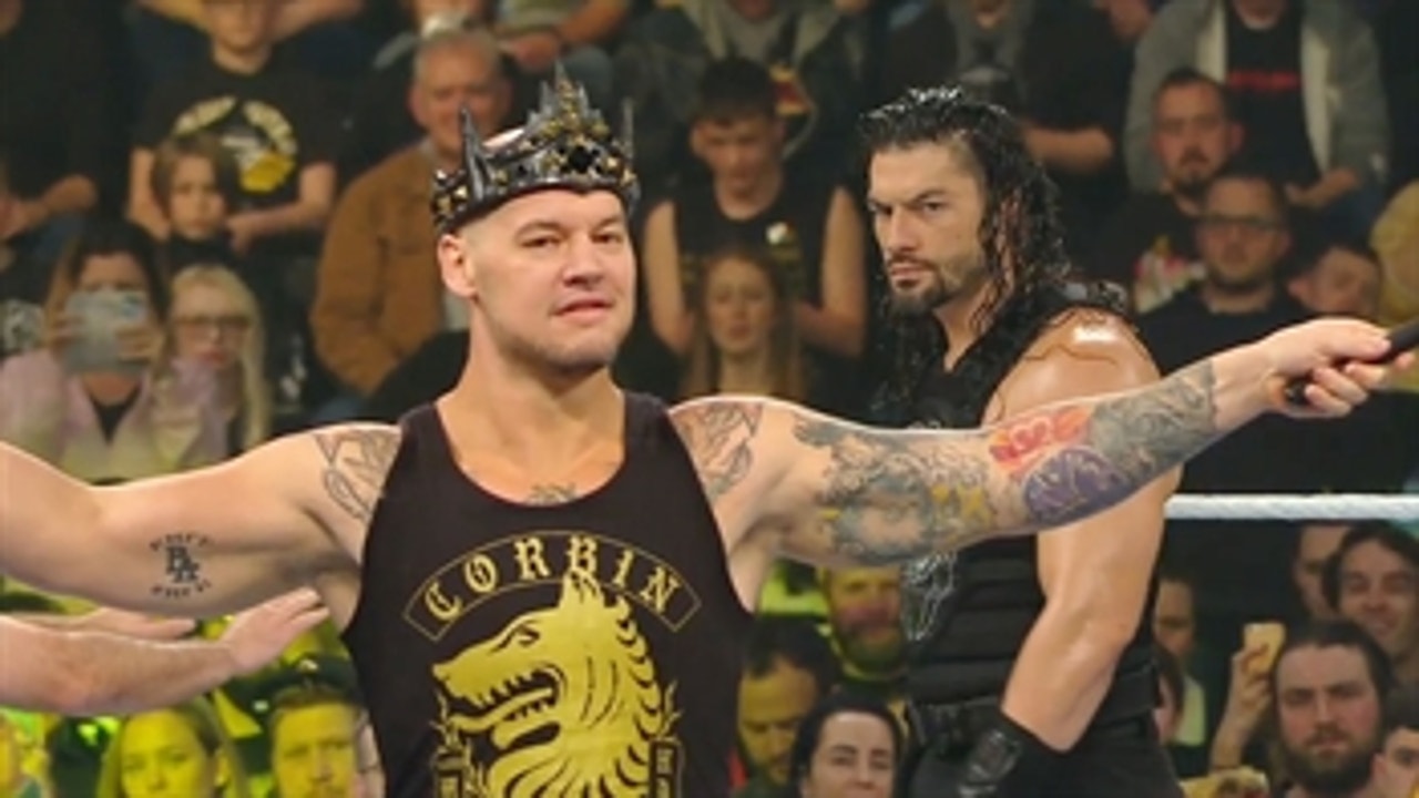 Baron Corbin defeats Roman Reigns with help from Roode and Ziggler