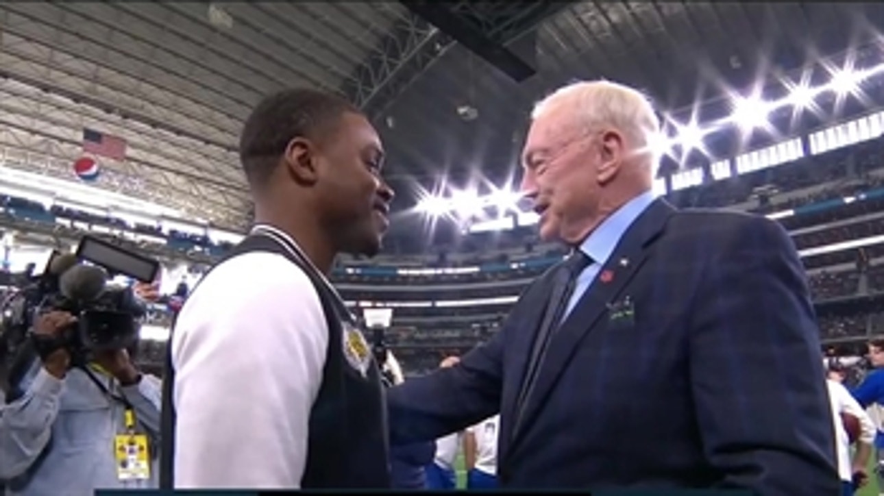 Cowboys owner Jerry Jones talks Spence vs. Garcia, OBJ trade: 'Thank you, thank you'