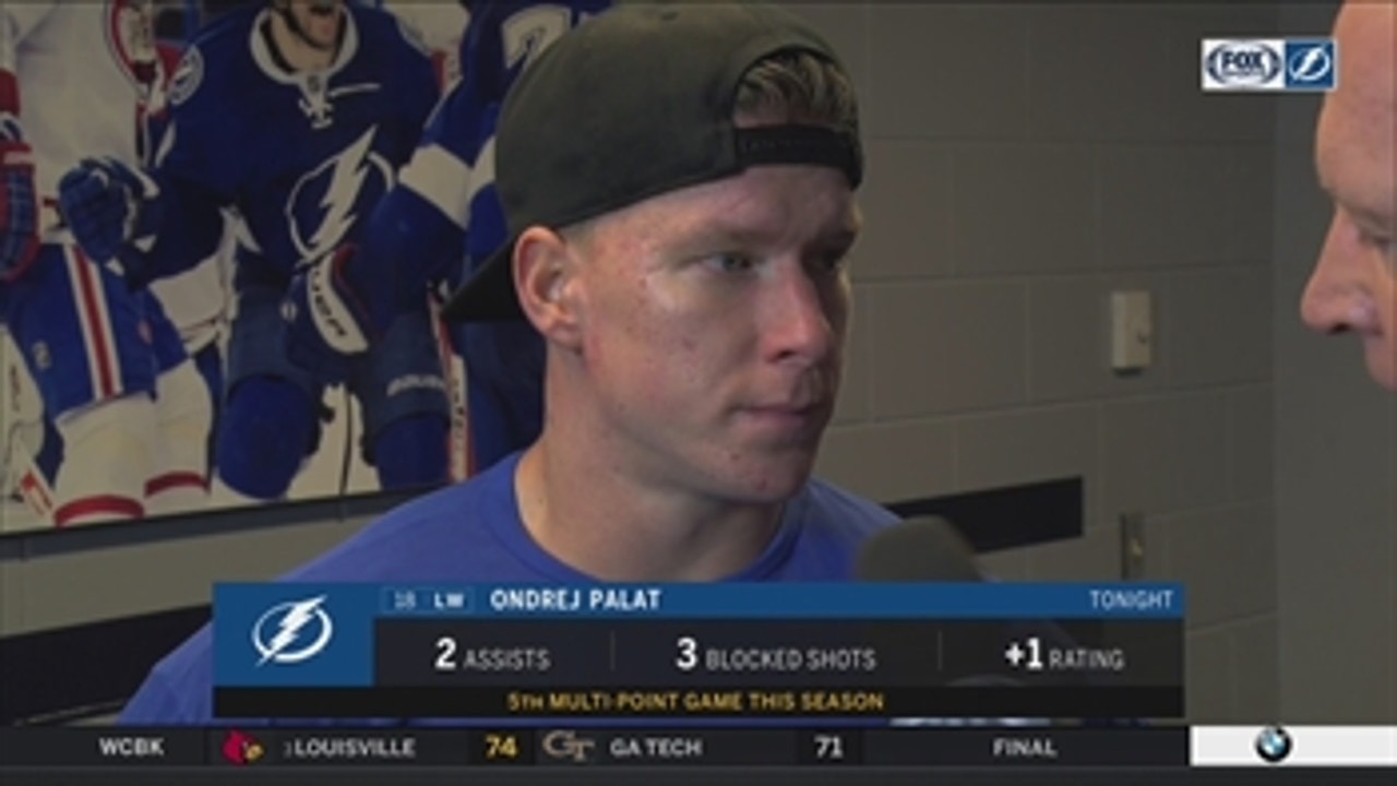 Palat says the Bolts played a solid game against the Canadiens