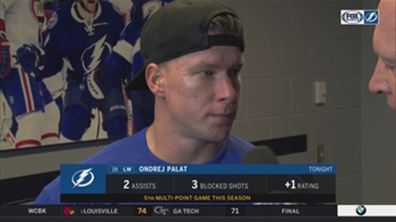 Palat says the Bolts played a solid game against the Canadiens