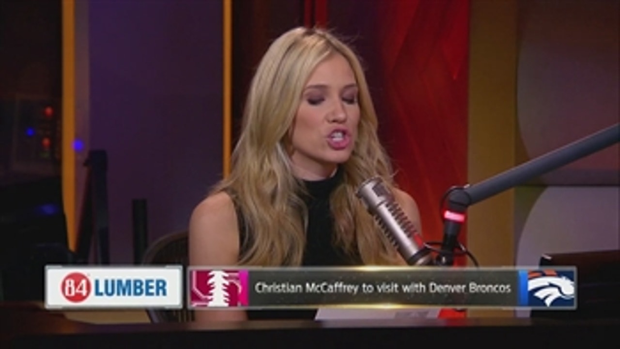 Christian McCaffrey visits the Broncos - Kristine and Colin react ' THE HERD