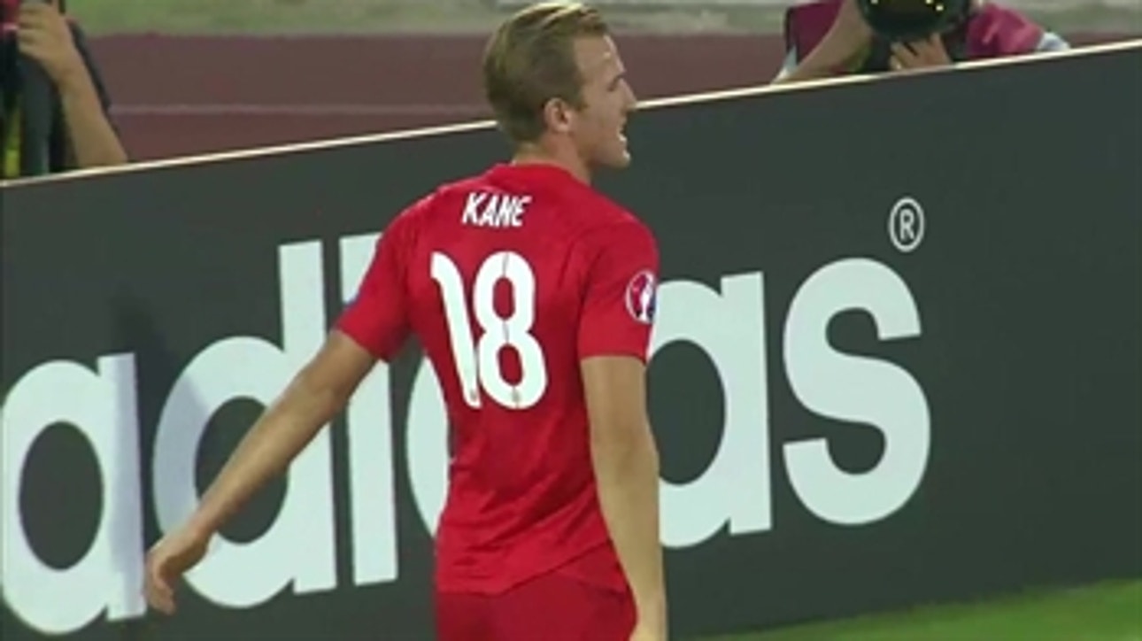 Kane lobs one over the keeper to make it 5-0 for England - Euro 2016 Qualifiers Highlights