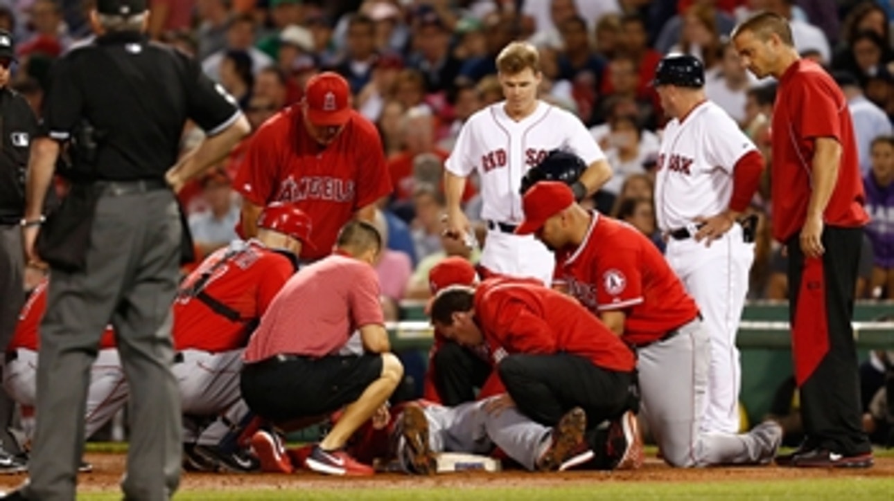 Angels beat Red Sox, lose Richards