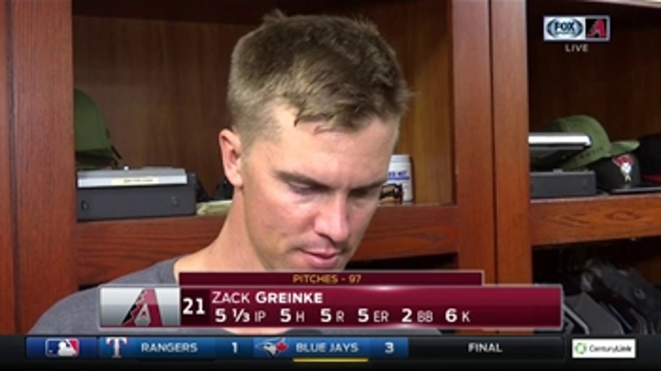 Greinke on Bandy's 3-run double: I made a really bad pitch