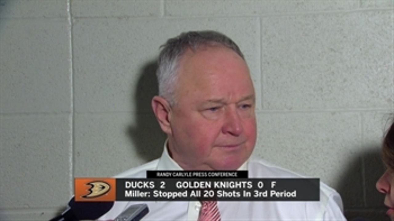 Ducks 2, Golden Knights 0 (2/19)