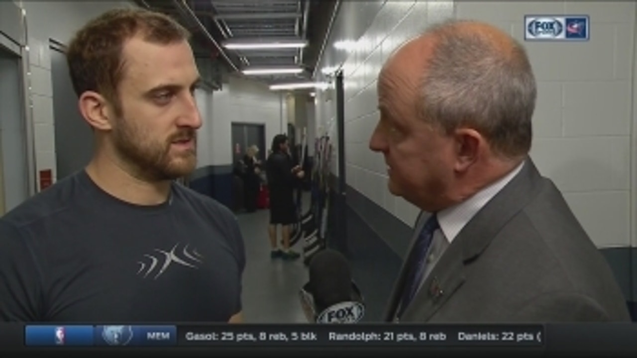 Foligno praises Jackets ability to work past slow starts