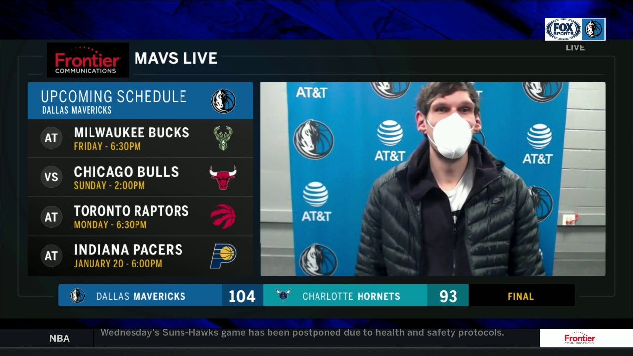 Boban Marjanovic on playing with Luka, Mavs Win over Hornets