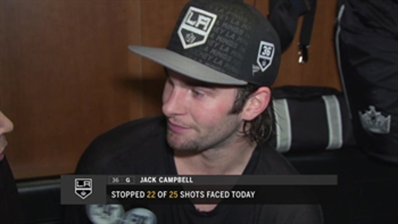 LA Kings goalie Jack Campbell stops 22 shots vs. Rangers