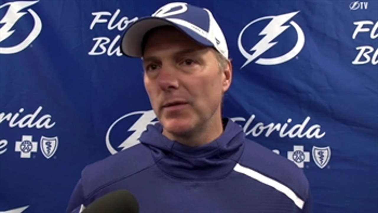 Lightning coach Jon Cooper on how newcomers are performing in preseason
