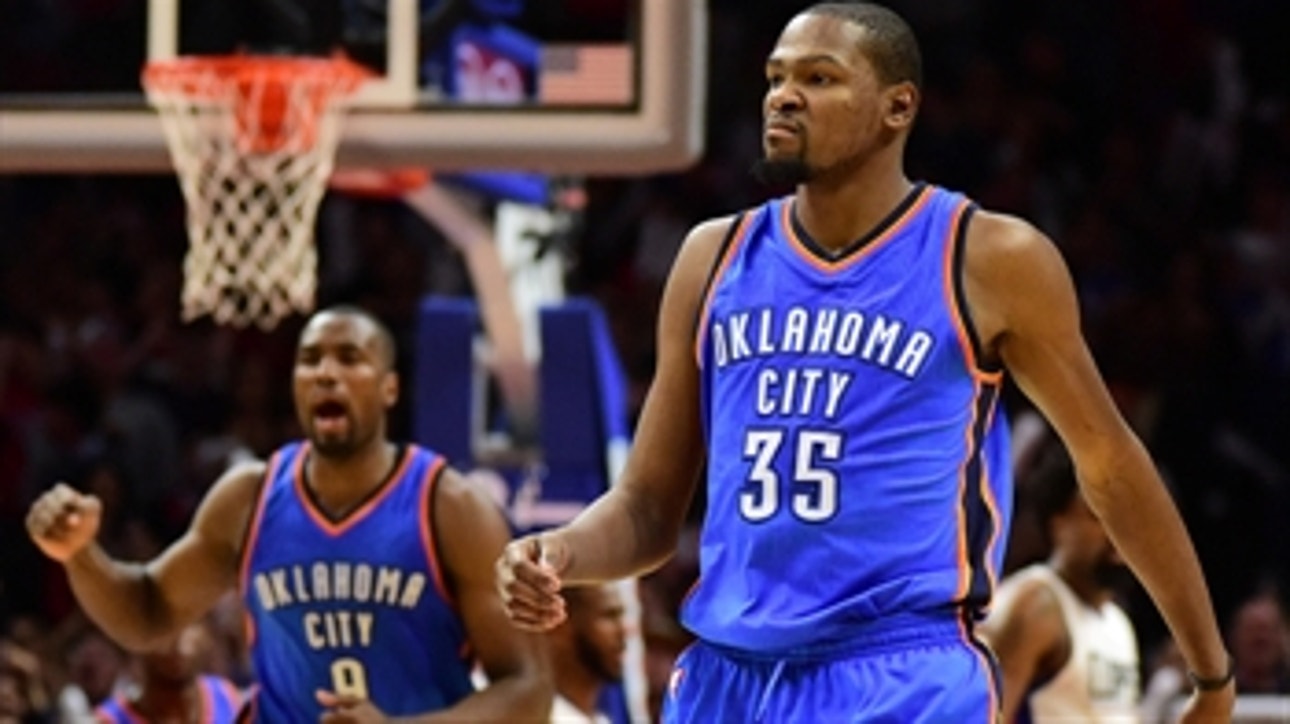 Kevin Durant sinks go-ahead jumper over Clips
