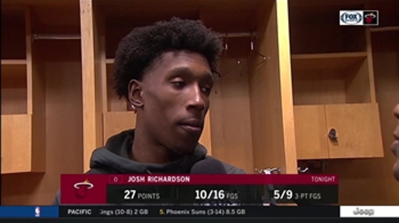 Josh Richardson discusses having the confidence of his teammates