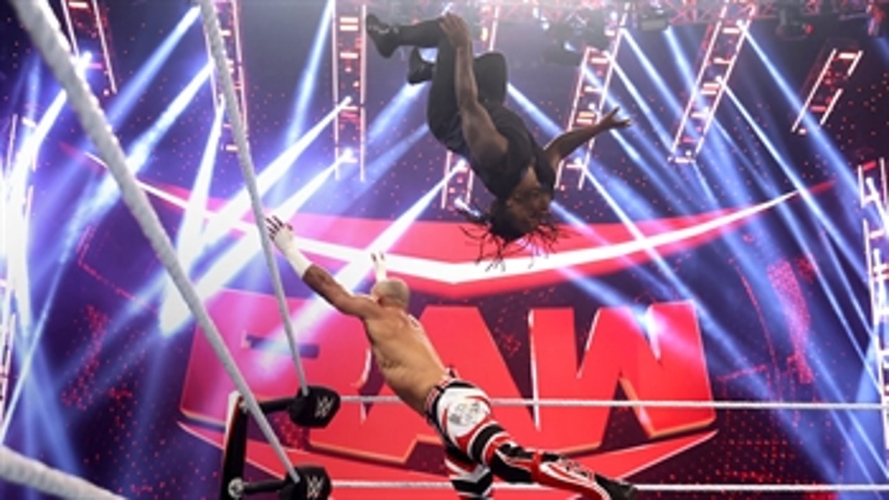 Reggie vs. Ricochet – 24/7 Championship Match: Raw, Sept. 27, 2021