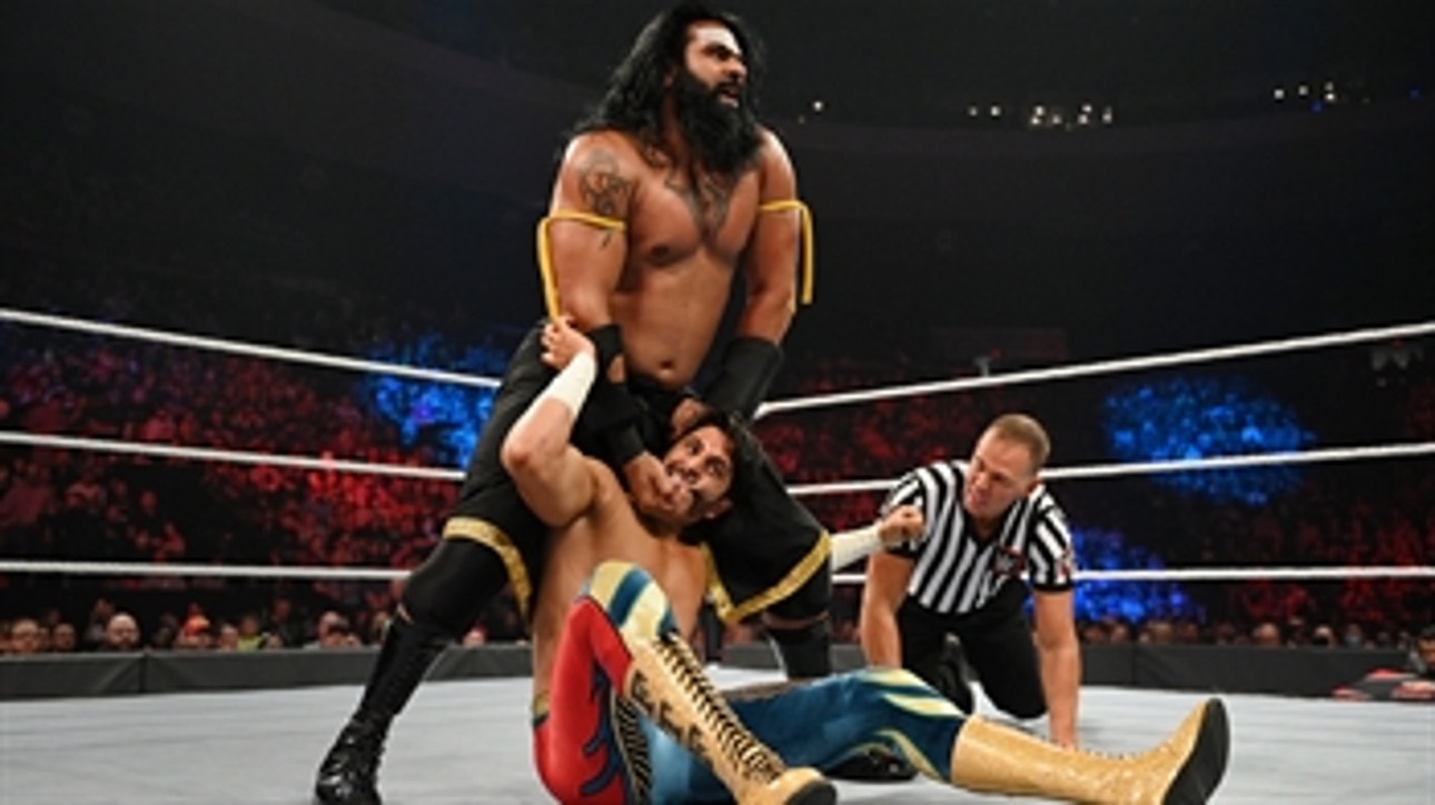 Jeff Hardy, Mansoor & Mustafa Ali vs. Jinder Mahal, Veer & Shanky: Raw, Sept. 27, 2021