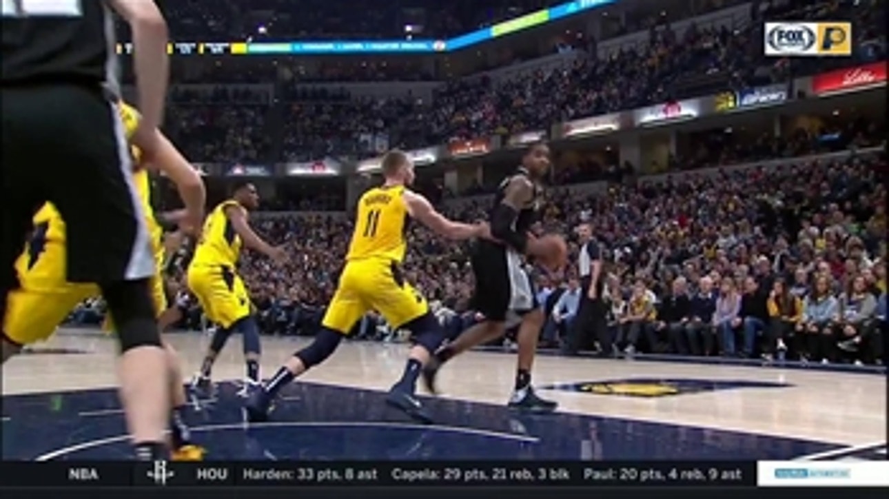 WATCH: Pacers fall behind early in tough matchup against Spurs