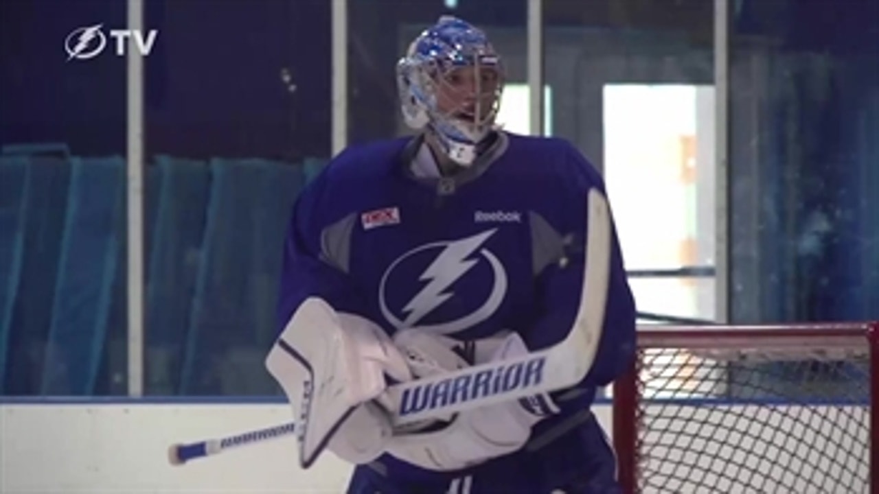 Lightning encouraged as Andrei Vasilevskiy returns to practice