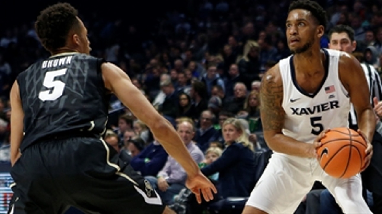 Trevon Bluiett drains the go-ahead jumper in No. 10 Xavier's comeback win over East Tennessee State, 68-66