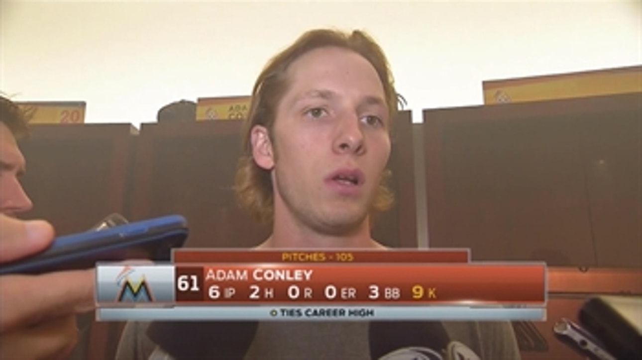 Adam Conley matches career high with 9 strikeouts