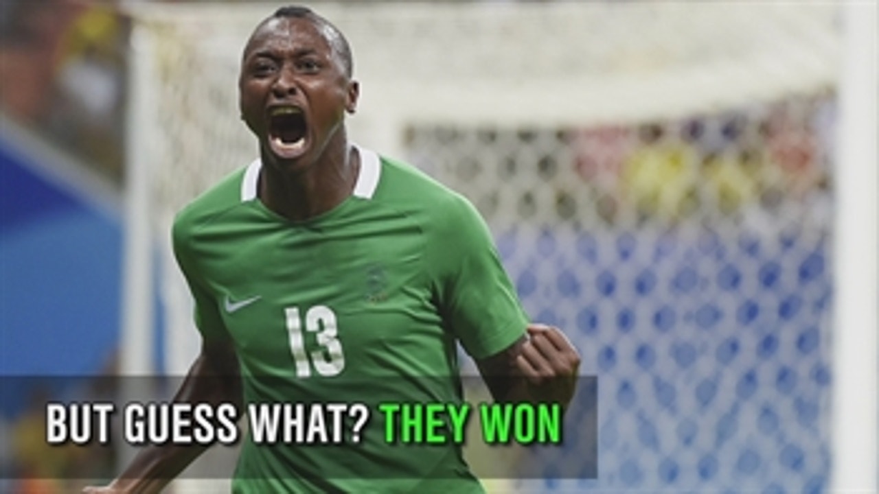 Nigeria beats Japan after landing less than 6 hours before kickoff