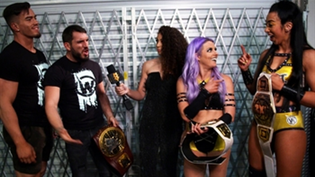 Johnny Gargano and Austin Theory return to celebrate with Candice LeRae and Indi Hartwell: WWE Network Exclusive, May 4, 2021