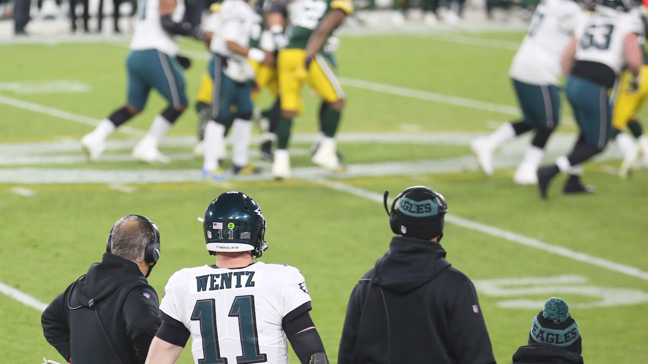 Nick Wright reacts to Carson Wentz benched in Eagles loss to Packers | FIRST THINGS FIRST