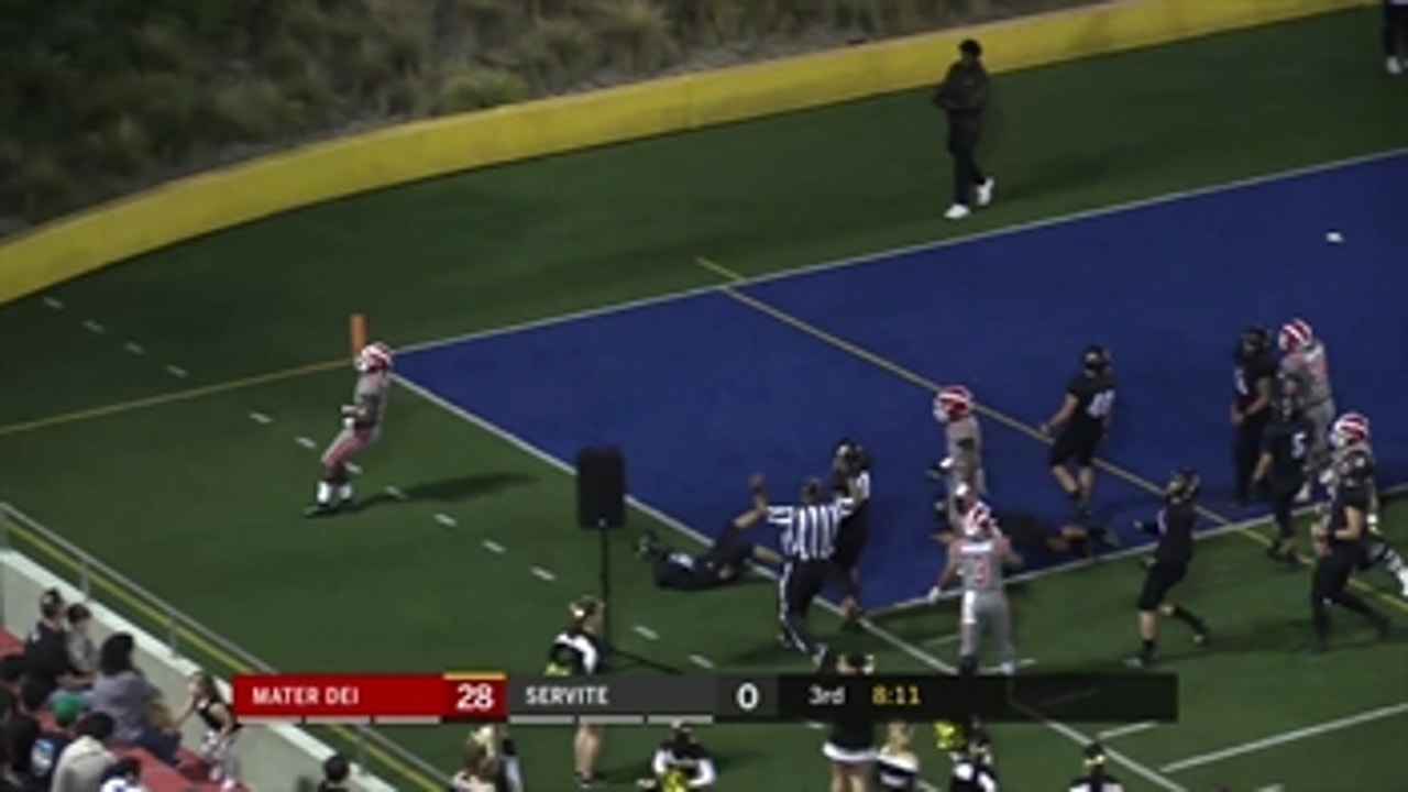 Week 6: Sean Dollars outruns defenders for Mater Dei TD
