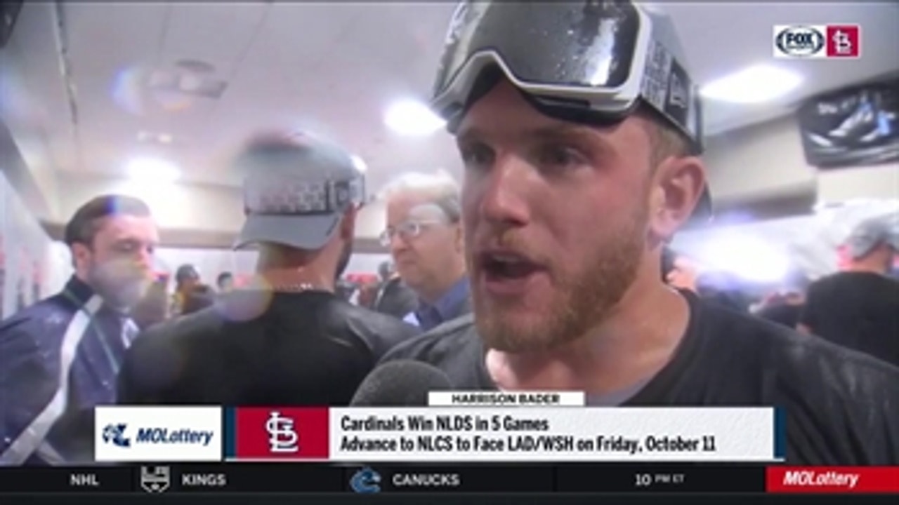 Bader after NLDS victory: 'We know what's in front of us'