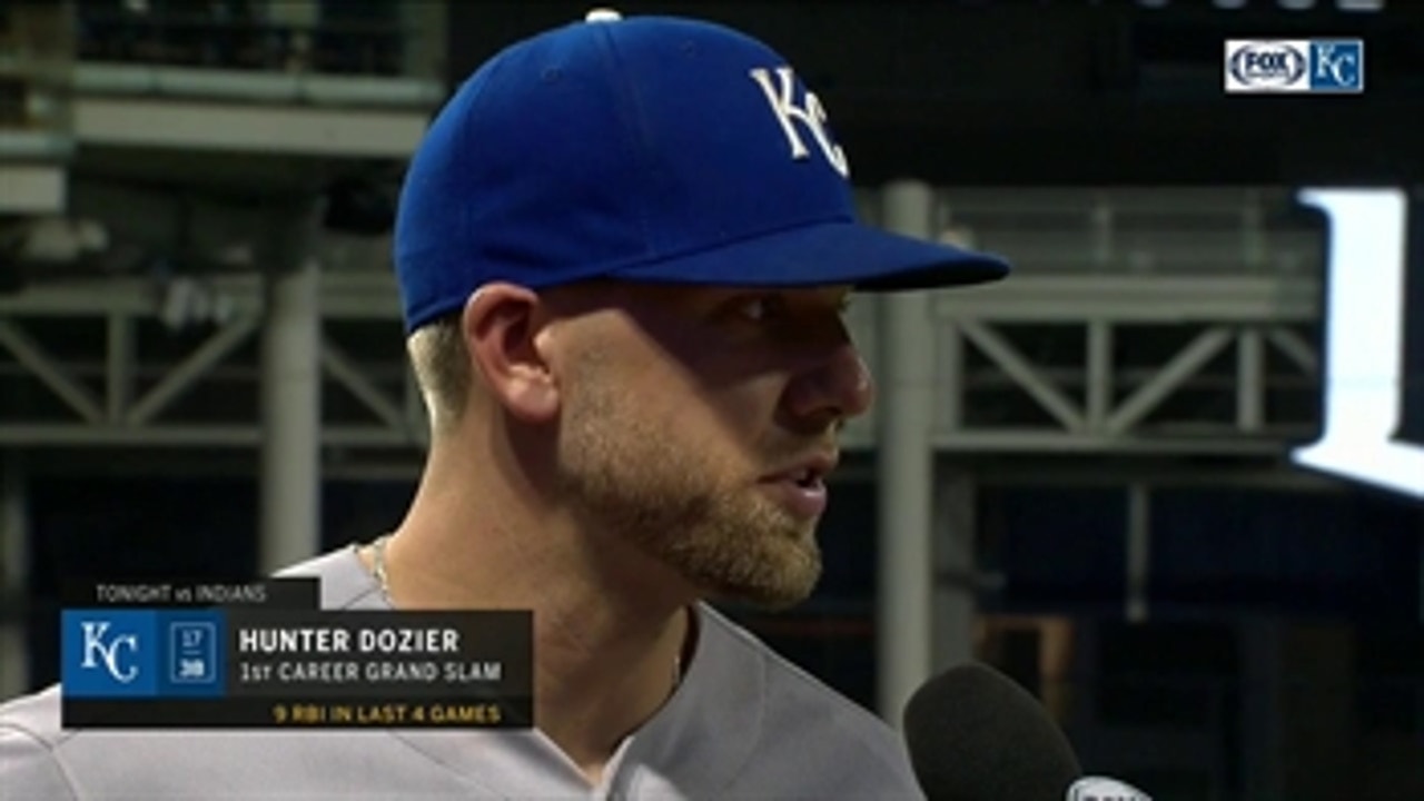 Dozier credits teammates after game-winning grand slam: 'It kind of all goes to them'