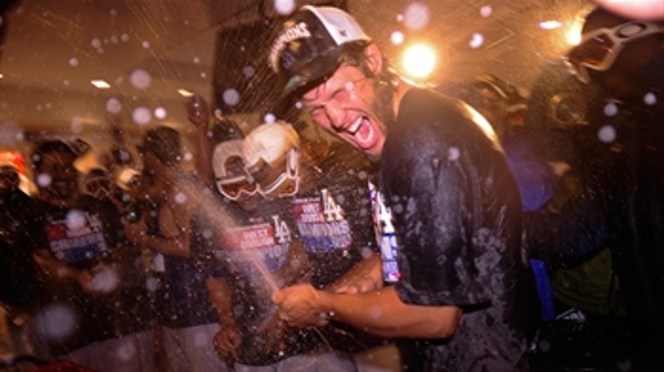 Dodgers celebrate clinching NL West
