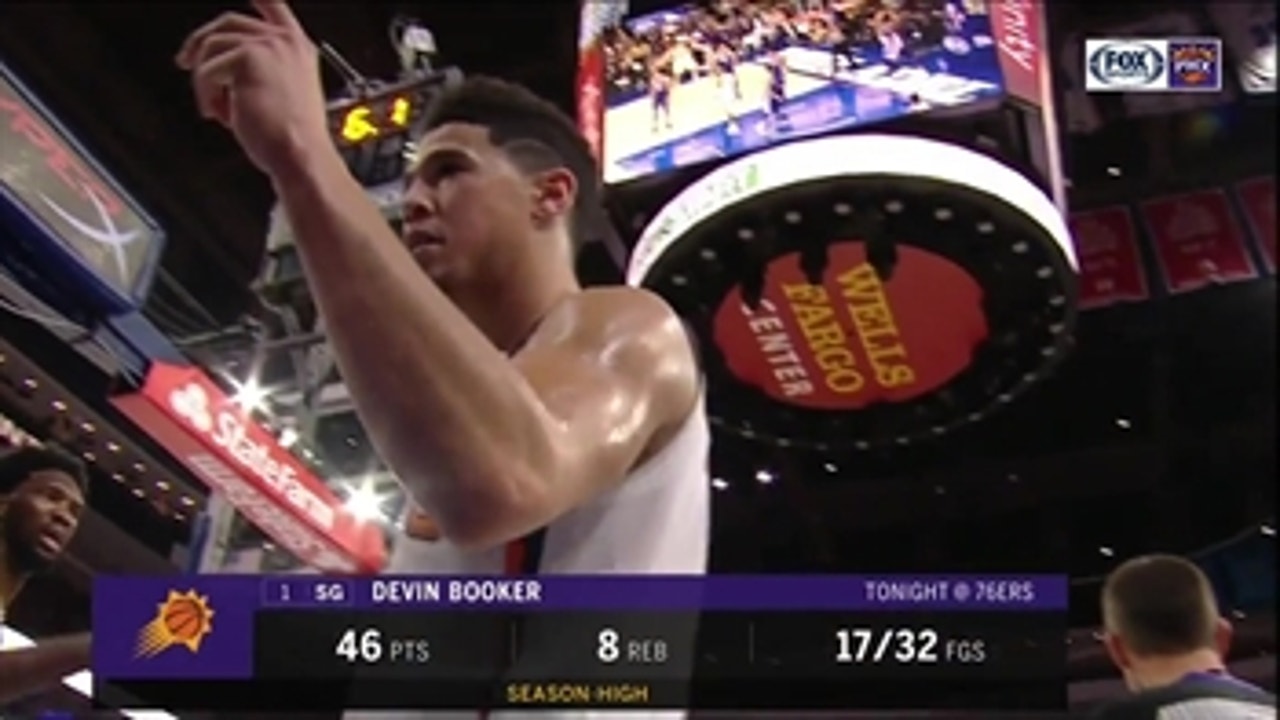HIGHLIGHTS: Booker goes for 32 in second, finishes with 46