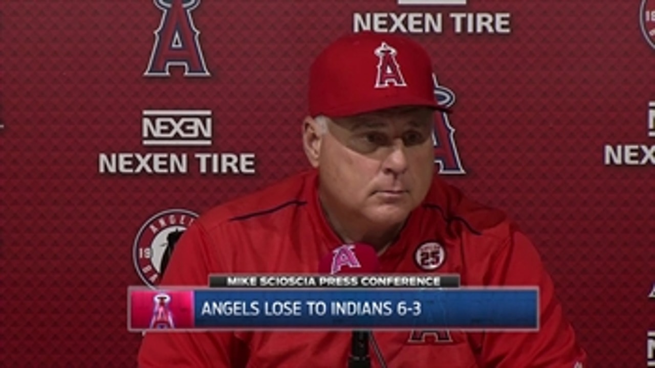 Angels lose to Cleveland but don't lose ground in wild-card race