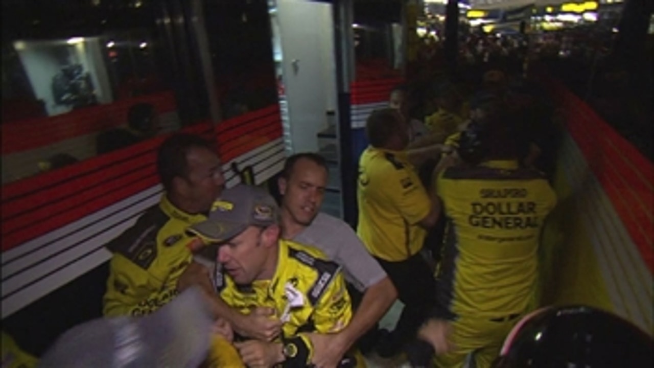 CUP: Kenseth Jumps Keselowski After Race - Charlotte 2014