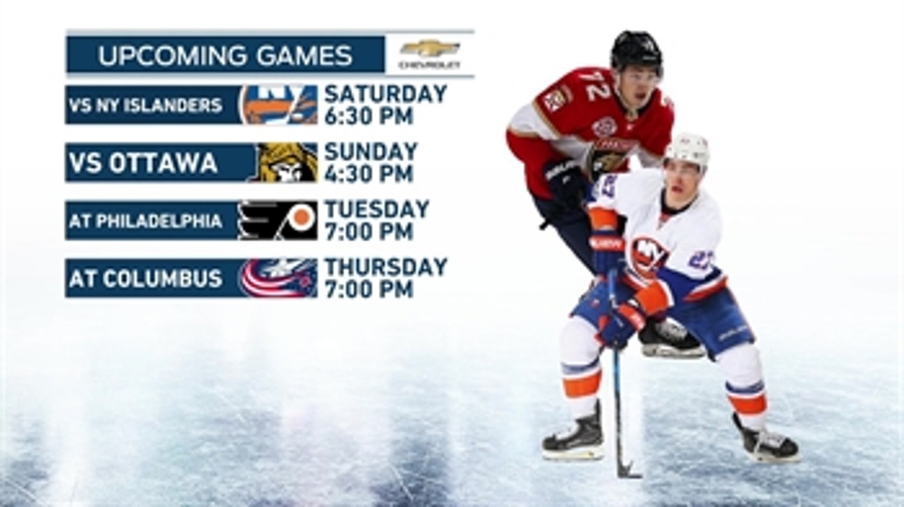 Panthers continue homestand with Islanders in town