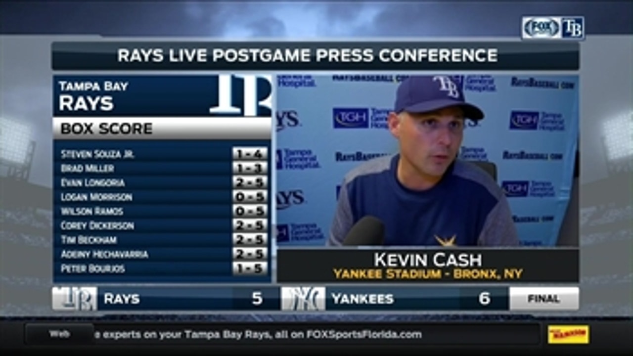 Kevin Cash: 'It would've been a nice win but things didn't go our way'