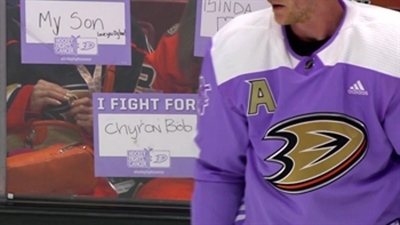 Ducks Weekly: Hockey Fights Cancer Night