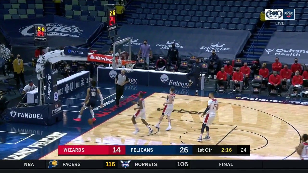 HIGHLIGHTS: Jaxson Hayes with the Steal and Dunk