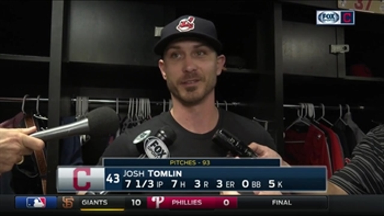 Josh Tomlin on getting 'out-dueled by a pretty good pitcher'