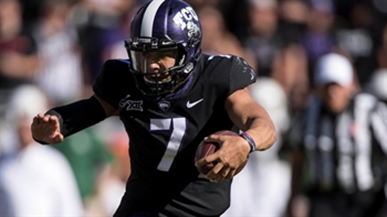 Kenny Hill and the No. 12 TCU Horned Frogs rout the Baylor Bears 45-22 and clinch a spot in the Big 12 title game