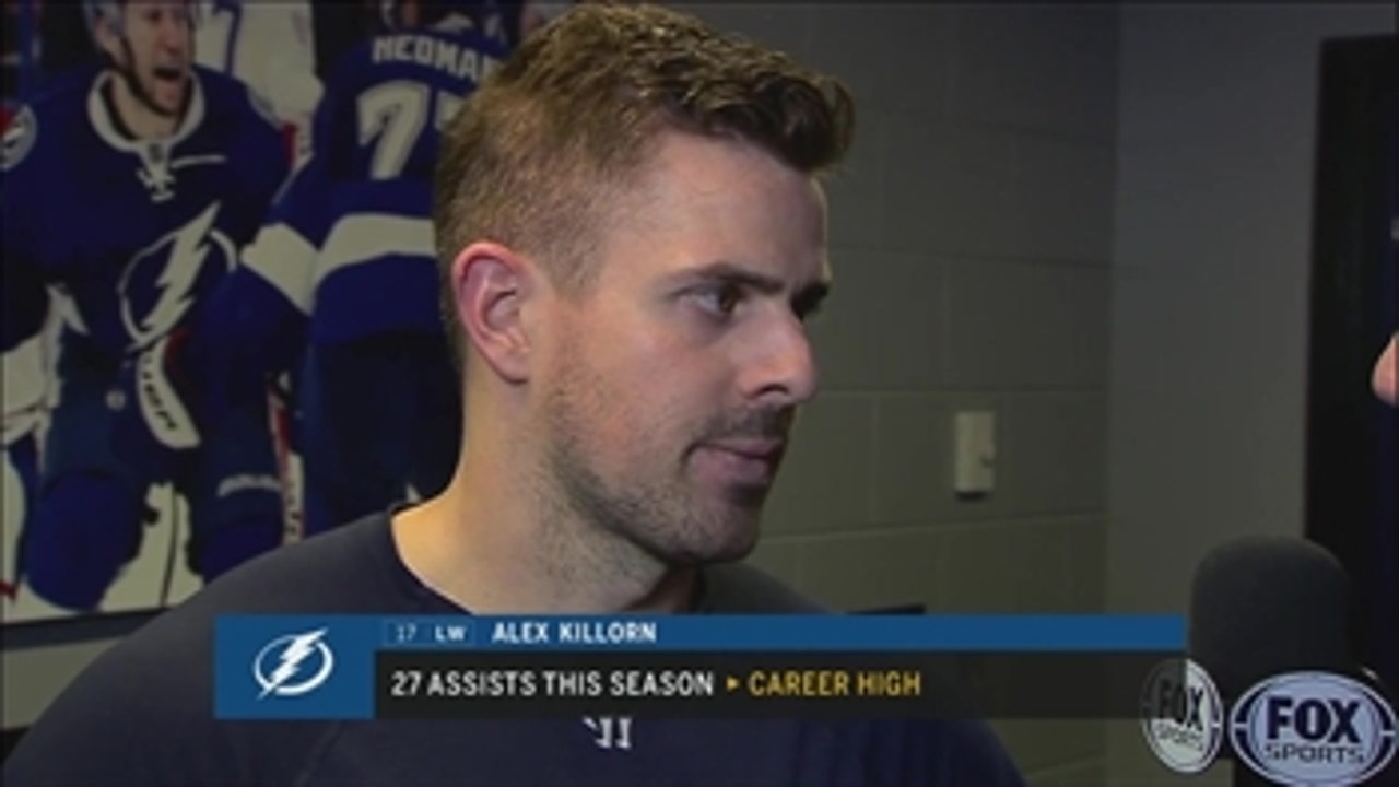 Alex Killorn encouraged by what Lightning showed vs. Flyers