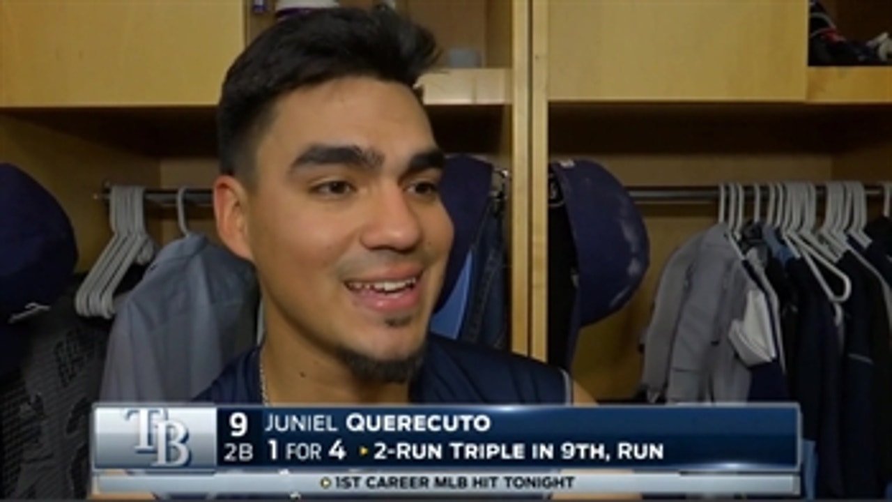 Juniel Querecuto 'very excited' to get first MLB hit