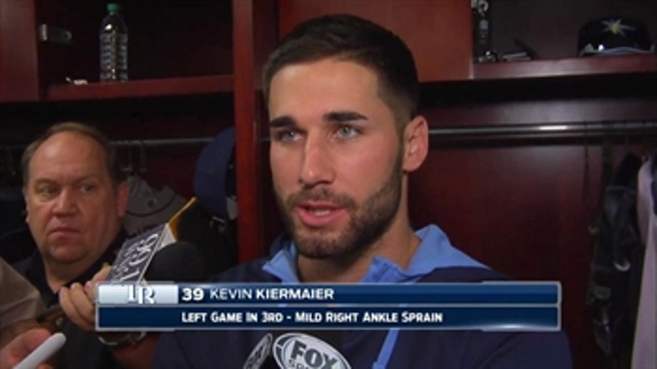 Kevin Kiermaier on amazing catch, ankle injury