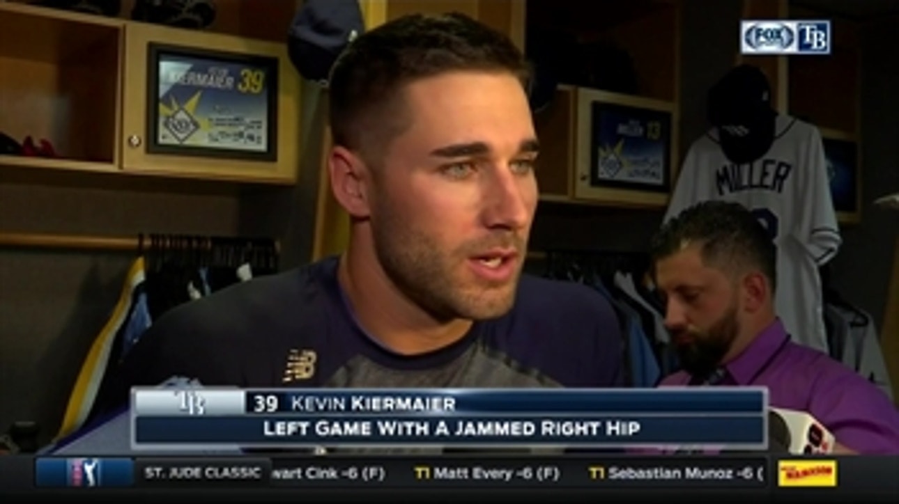 Kevin Kiermaier on hip injury: It's pretty sore right now