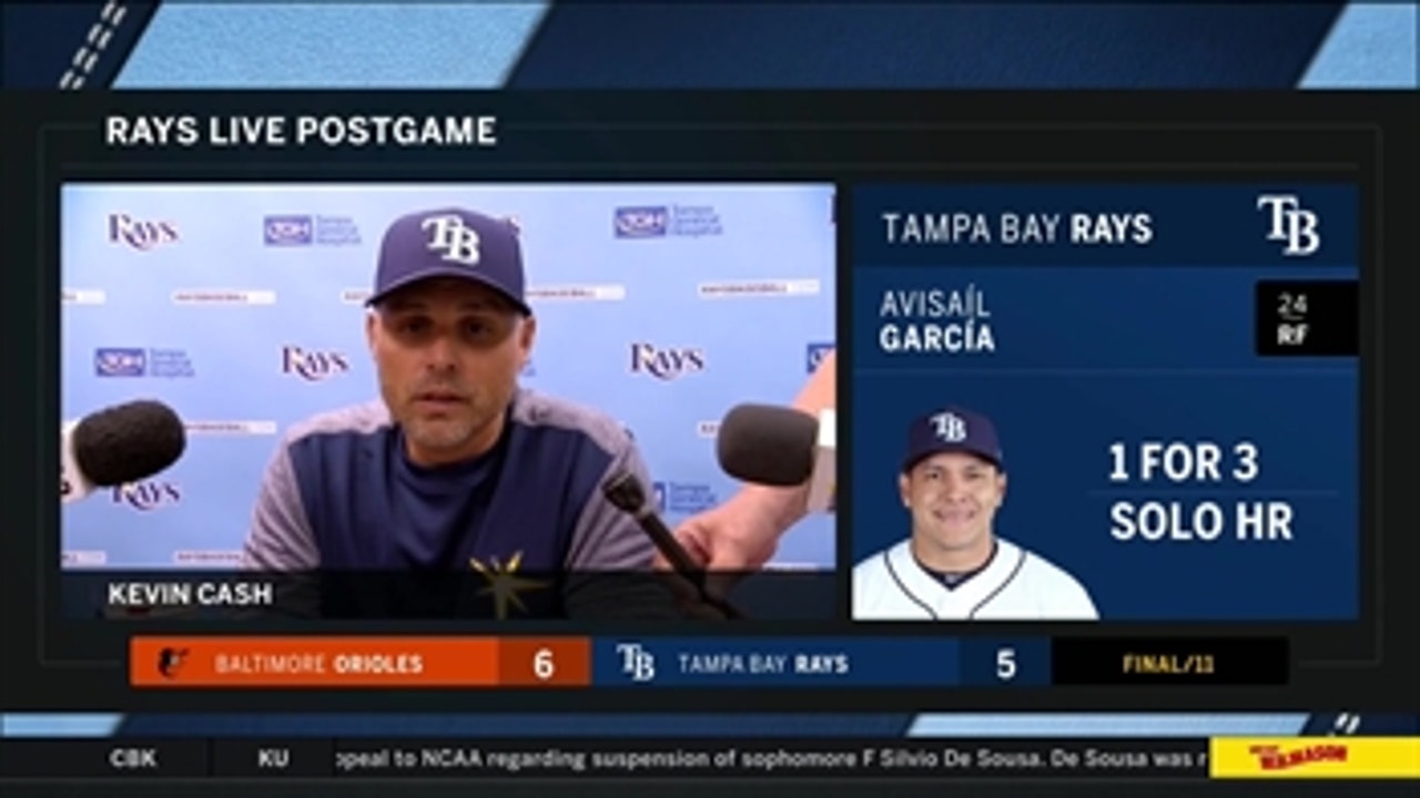 Kevin Cash breaks down extra-innings loss, previews tomorrow's series opener vs. Red Sox
