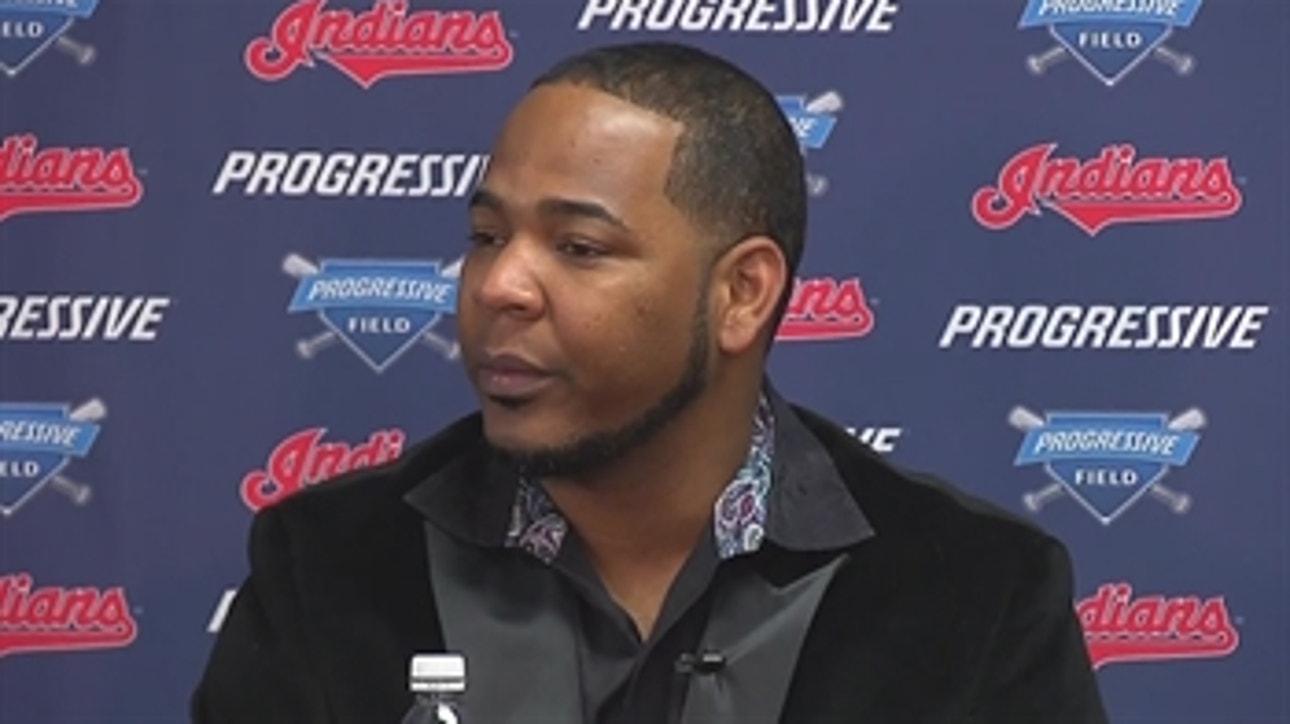 Cleveland Indians introduce Edwin Encarnacion at press conference