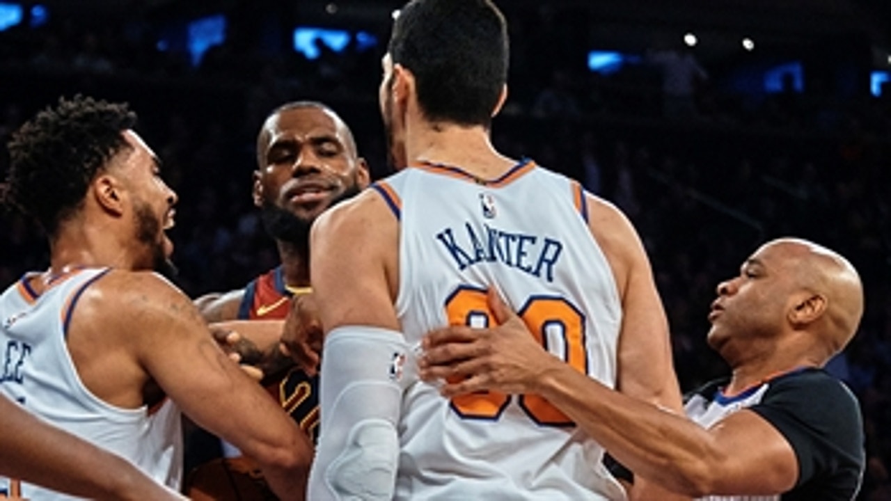 Skip on Enes Kanter defending Frank Ntilikina: 'I applaud him for getting in the face of a LeBron James'