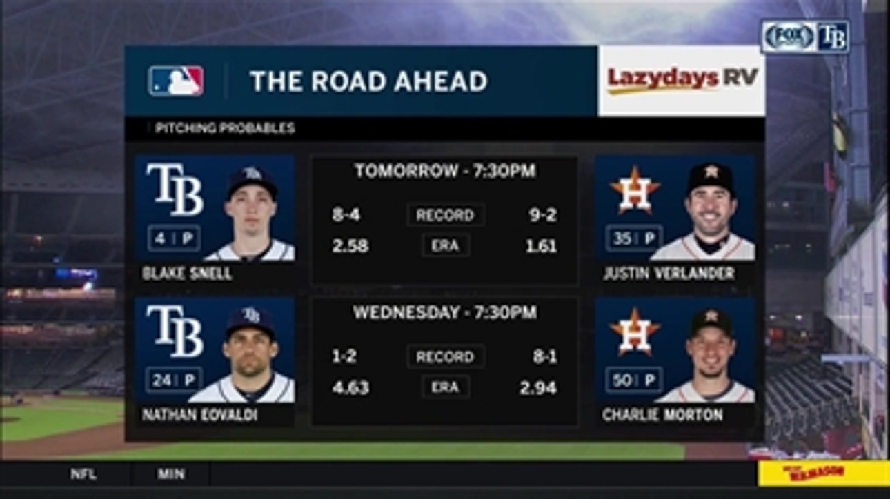 Blake Snell aims to cool off sizzling Astros squad Tuesday