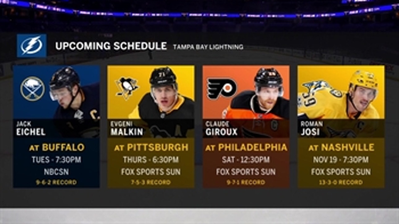 Lightning try to snap 2-game losing streak as they take on the Penguins