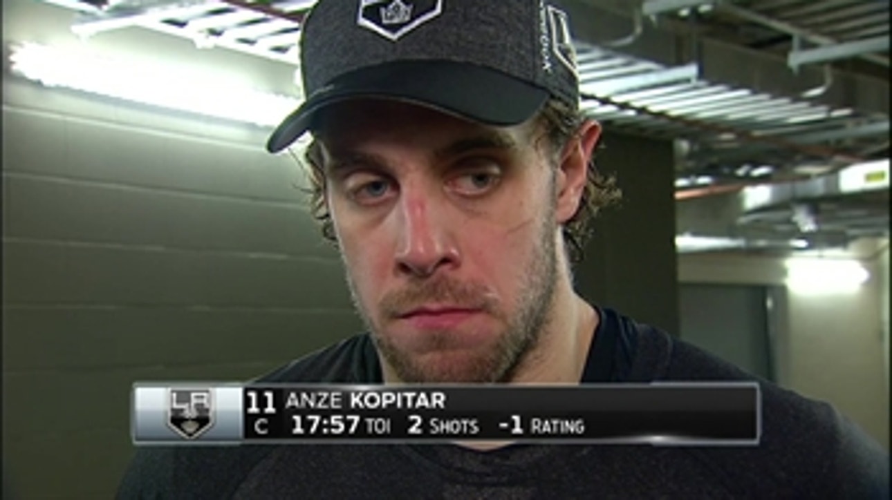 Anze Kopitar after Kings fall to Oilers