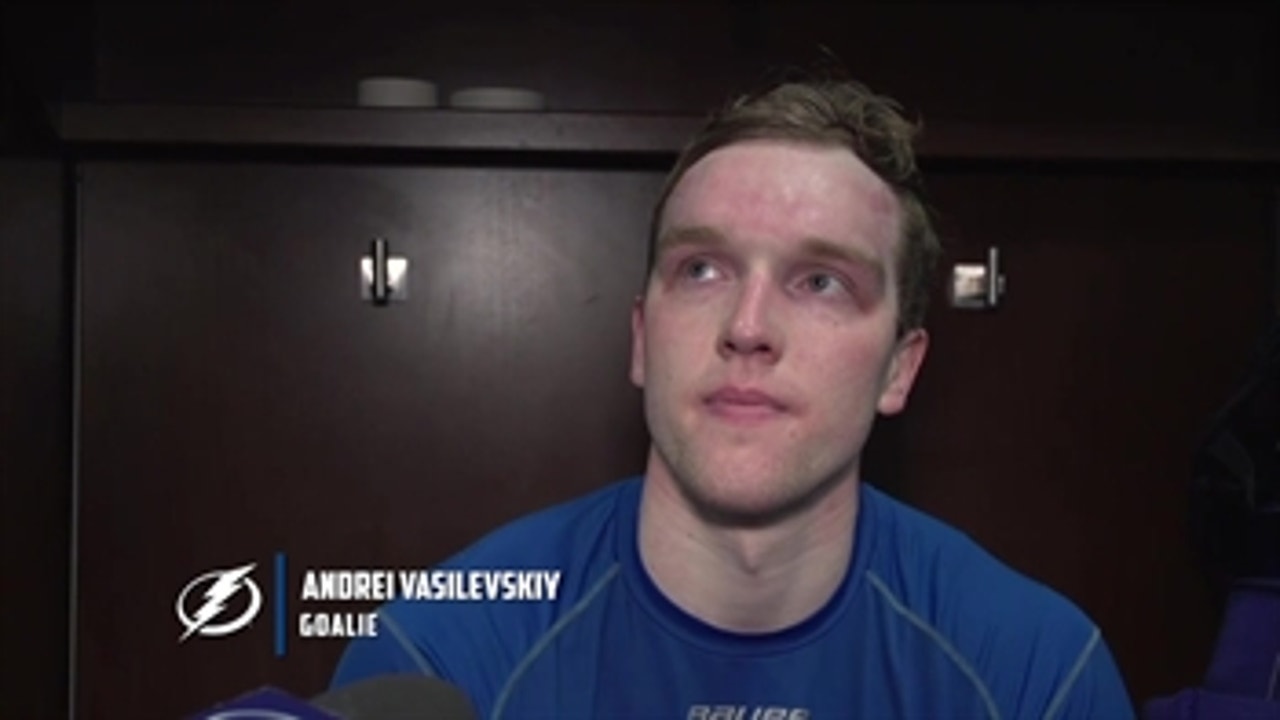 Andrei Vasilevskiy discusses bolstering Lightning defense, staying consistent as playoffs approach